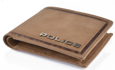 POLICE   財布　二つ折り　EDGE　キャメル【PA-58000-25】