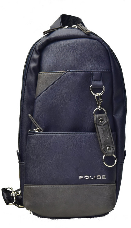 POLICE(ポリス) ボディバッグ タテ URBANO ブラック/ブルー【PA-62000-10】police_bag_urbano (1).JPG