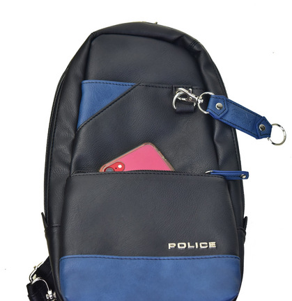 POLICE(ポリス) ボディバッグ タテ URBANO ブラック/ブルー【PA-62000-10】police_bag_urbano (17).JPG