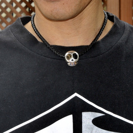 ݥꥹͥå쥹SKULL BK