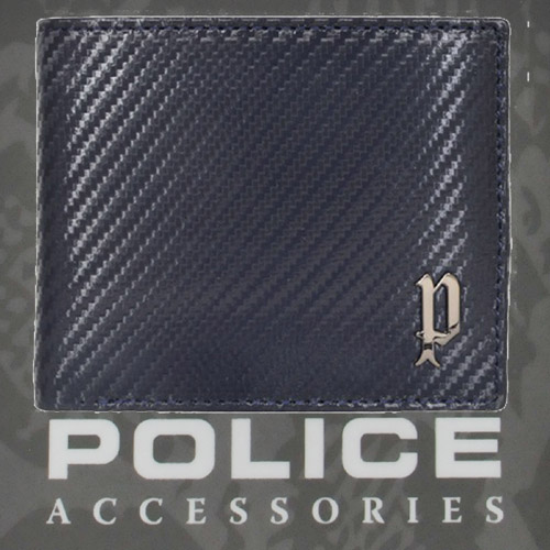 POLICE   財布　二つ折り   LUCENTE  ネイビー【PA-70200-50】