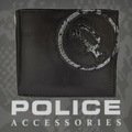 POLICE　メンズ　二つ折り財布　EVEN  ブラック【PA-55502-10】