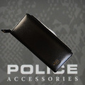 POLICE　長財布　SEMPLICE　ファスナー ブラック【PA-59003-10】