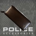 ポリス　長財布　SEMPLICE　ファスナー付ブラウン【PA-59003-29】