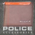 POLICE   財布　二つ折り　AXIS  チョコ【PA-58300-29】