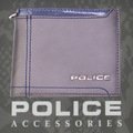 POLICE　メンズ　二つ折り財布　AXIS  グレー【PA-58300-60】