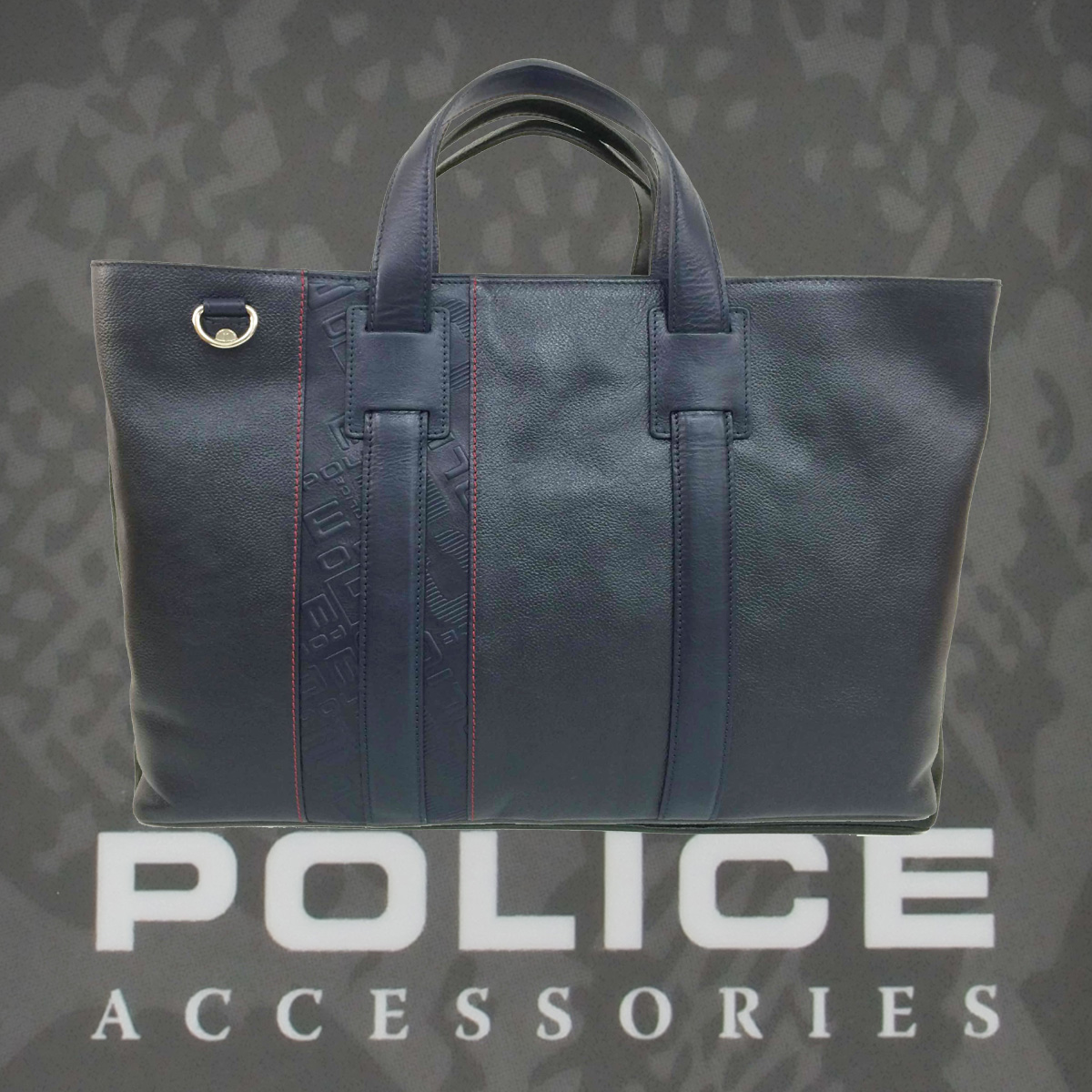 POLICE(ポリス)ビジネスバッグ  MONOGRAM ネイビー【PA-61001-50】