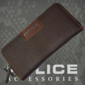 POLICE　長財布　ADVANCE　ファスナー付 チョコ【PA-58204-29】