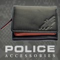 POLICE(ポリス)AXELⅢ 三つ折り財布 ブラック【PA-56704-10】