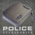 POLICE　財布　二つ折り　CIRCUIT  カーキー【PA-56102-35】