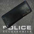 POLICE　長財布　COLORS　ファスナー付 ブラック【PA-58402-10】