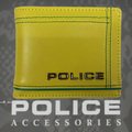 POLICE　メンズ　二つ折り財布　COLORS  イエロー【PA-58400-80】