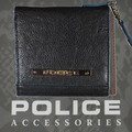 POLICE　メンズ　二つ折り財布　MODEST  ブラック【PA-58500-10】