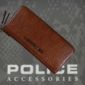 POLICE　長財布　MODEST　ファスナー付 ブラウン【PA-58502-29】