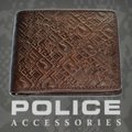 POLICE(ポリス)モノグラム MONOGRAMⅡ 二つ折り財布 ダークブラウン【PA-56501-29】