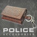 POLICE(ポリス)MONOGRAMⅡ キーケース ブラウン【PA-56500-25】