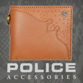POLICE(ポリス)財布　WINGTIP 　二つ折り ブラウン【PA-56801-25】