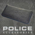 POLICE(ポリス)WRINKLE 長財布 ファスナー ネイビー【PA-56604-50】
