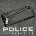 POLICE(ポリス)ZIP 長財布 ブラック【PA-51022-10】