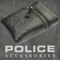 POLICE　メンズ　二つ折り財布　ZIP  ブラック【PA-51021-10】