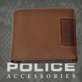 POLICE メンズ 二つ折り財布 ADVANCE キャメル【PA-58202-25】