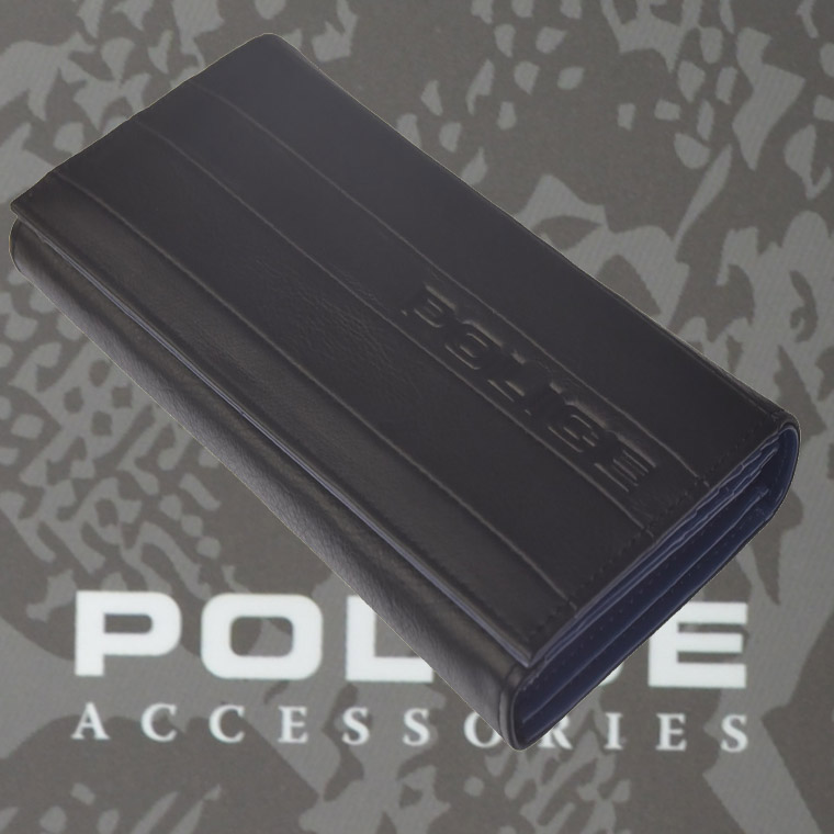 財布　メンズ　ポリス　BICOLORE ブラック【PA-59902-10】