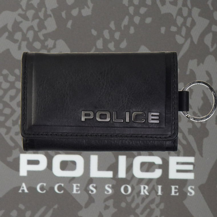 POLICE(ポリス)EDGE キーケース ブラック【PA-58003-10】